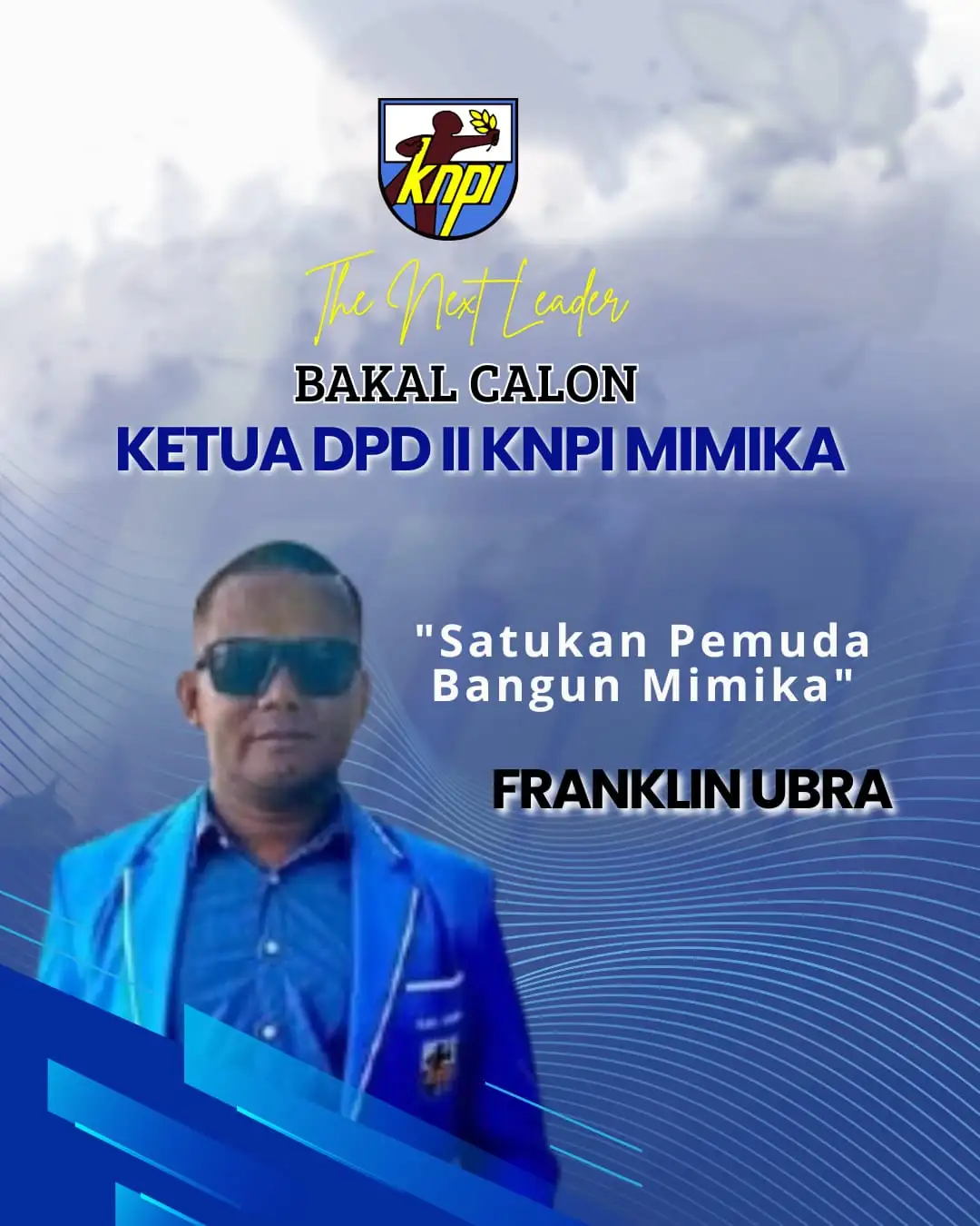 Franklin Ubra Bidik Kursi KNPI Mimika, Gaungkan “Pemuda Bersatu” di Tengah Ujian Nyata