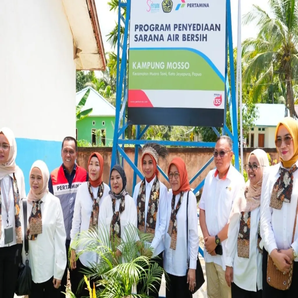 SERUNI KMP, Kementerian ESDM, dan Pertamina Patra Niaga Dorong Program Penyediaan Sarana Air Bersih Sampai ke Perbatasan Papua