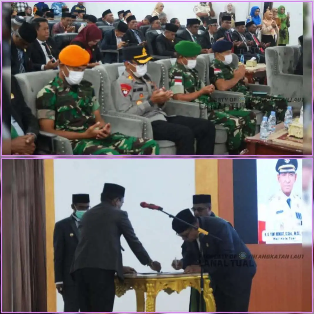 Danlanal Tual Hadiri Pelantikan Sekda, Perkuat Sinergi TNI dan Pemkot