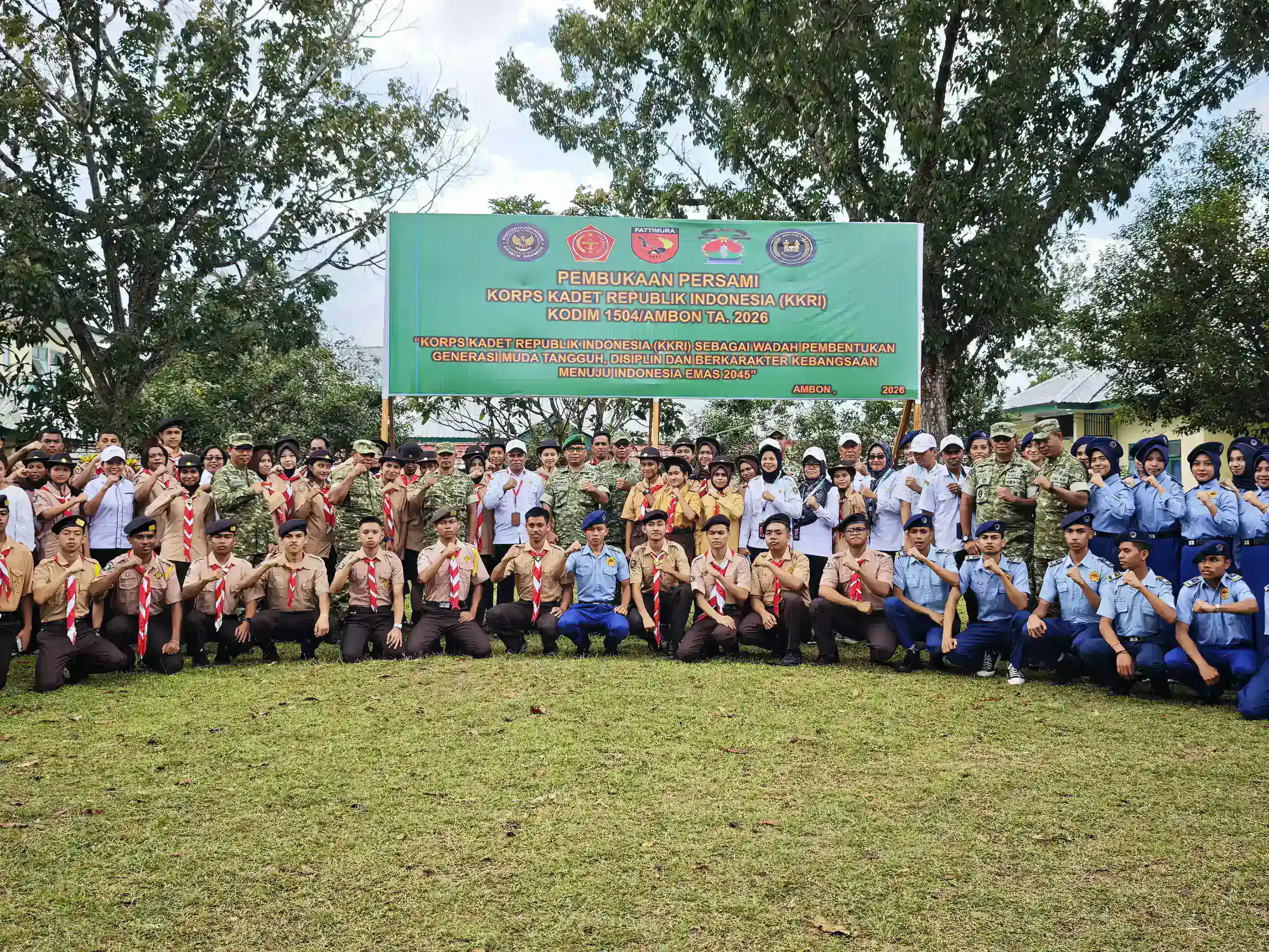 Persami KKRI Kodim 1504/Ambon Bentuk Generasi Tangguh dan Berkarakter Menuju Indonesia Emas 2045