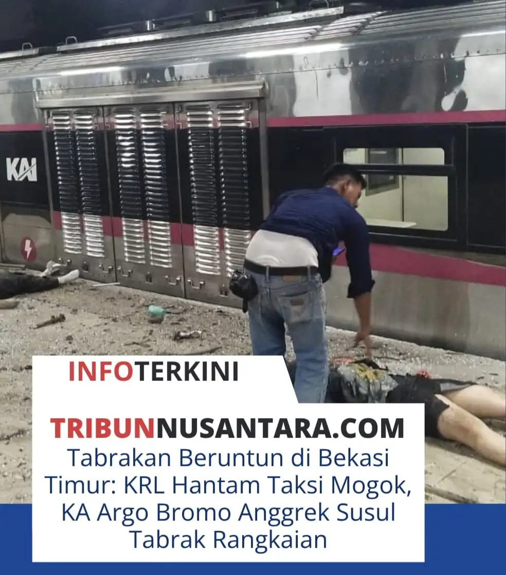 Tabrakan Beruntun di Bekasi Timur: KRL Diduga Tabrak Kendaraan Mogok, KA Argo Bromo Anggrek Tersangkut Insiden