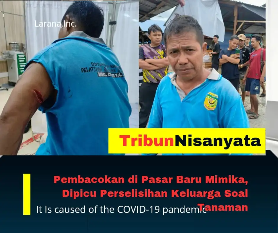 Perselisihan Keluarga Berujung Pembacokan di Pasar Baru Mimika, Warga Panik di Tengah Aktivitas Pasar