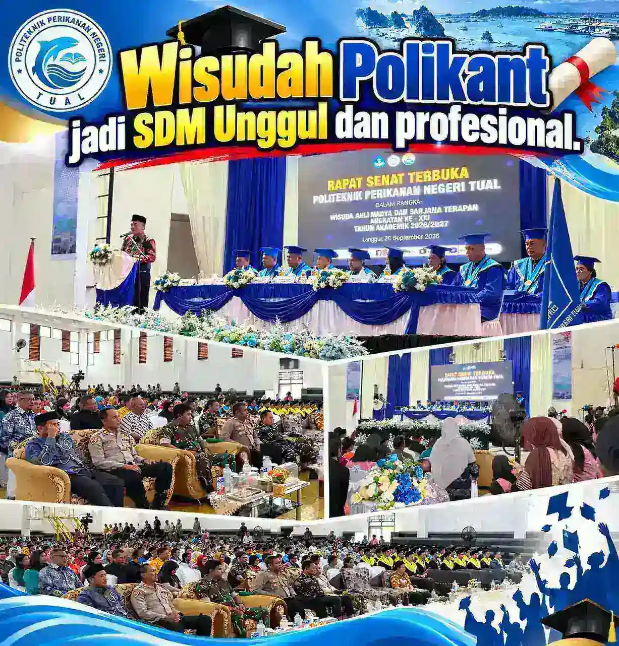 Wisuda Polikant ke-XXI, Lulusan Ditantang Jadi SDM Unggul dan Profesional