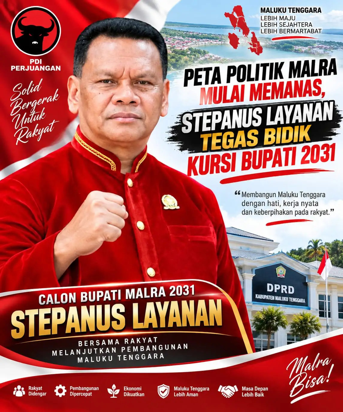 Peta Politik Malra Mulai Memanas, Stepanus Layanan Tegas Bidik Kursi Bupati 2031