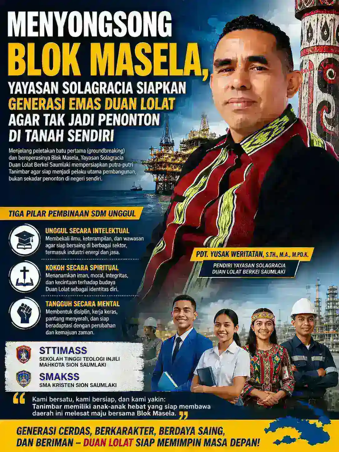 Menyongsong Blok Masela, Yayasan Solagracia Siapkan Generasi Emas Duan Lolat Agar Tak Jadi Penonton di Tanah Sendiri