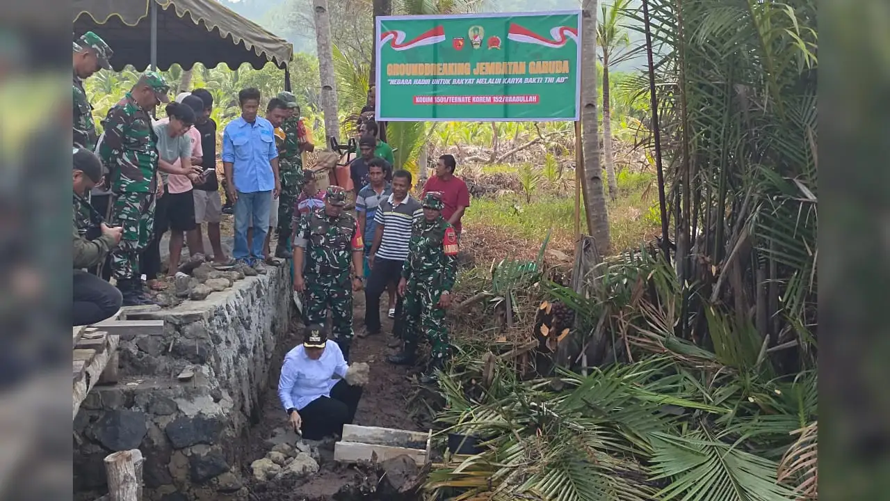 TNI AD Bangun 21 Jembatan Garuda di Maluku dan Malut untuk Buka Akses Desa Terisolasi